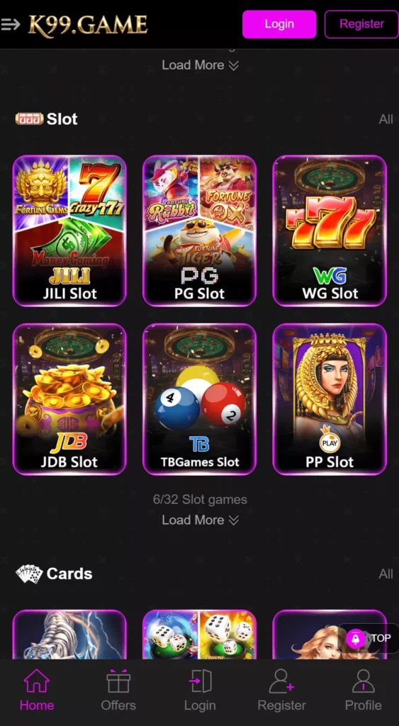 K99 Game Slot Category