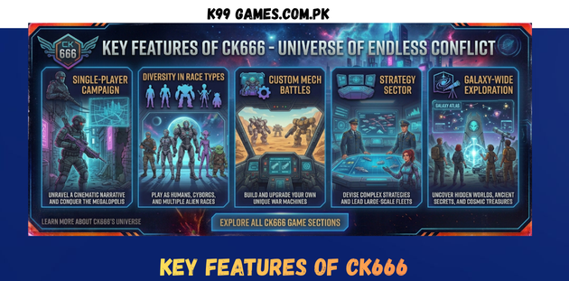 CK666 Game Key Features in Pakistan