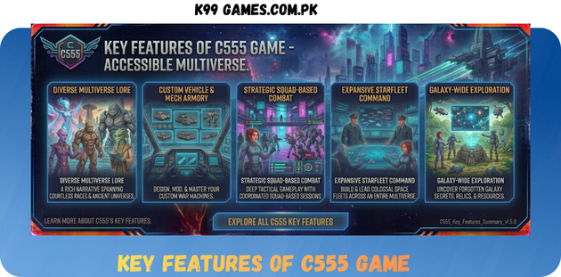 C555 Game key Feature in Pakistan