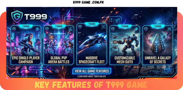 T999 Game Key feature in Pakistan 2026