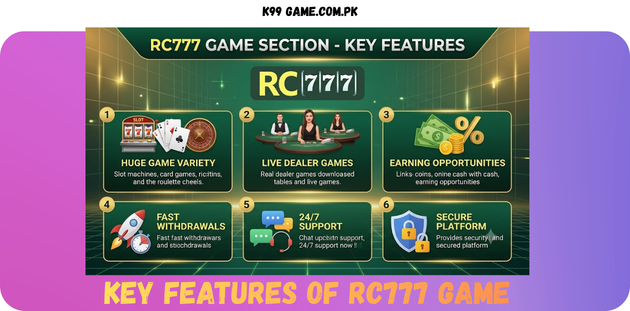 K99 Game Key Features in Pakistan 2026
