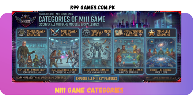 M111 Game Categories in Pakistan